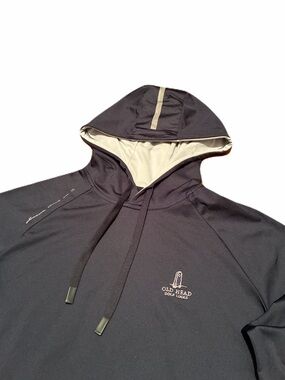 Abacus Count On It Old Head Golf Links Fleece Hoodie in Navy Blue, Men’s Medium